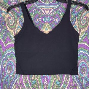 Lululemon v neck bra top size 4 black